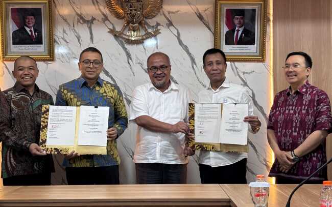 Penandatanganan Adendum Kedua Penyediaan Infrastruktur Genangan Waduk Duriangkang, Selasa (24/12/2024). (Foto: humasbpbatam)