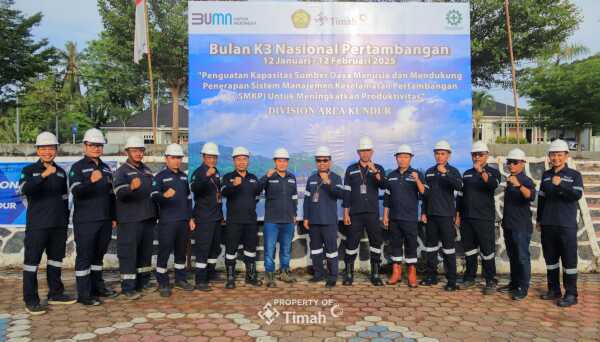 PT Timah Tbk Area Kundur menyelenggarakan serangkaian program dalam Bulan K3 Nasional 2025 dalam tiga kategori utama yaitu Strategis, Promotif, dan Implementatif. (Timah)