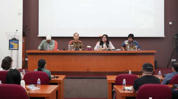 Kepala Biro Humas Promosi dan Protokol, Ariastuty Sirait (2 kanan) menerima kunjungan dari EHL Campus Singapore, Jumat (14/2/2025).