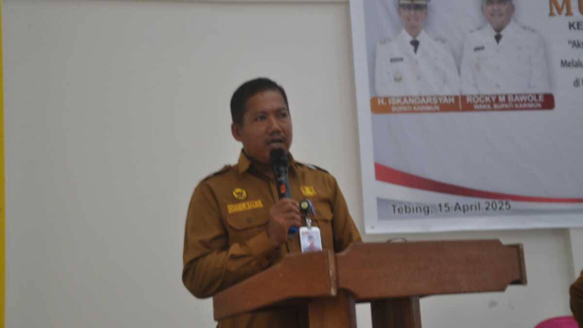 Camat Tebing Khaidir Saleh (JurnalTerkini.id/edy kencana)