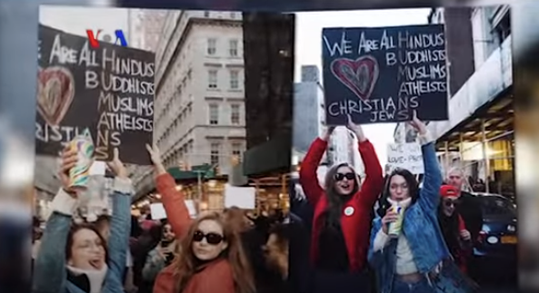 selebrita as protes donald trump