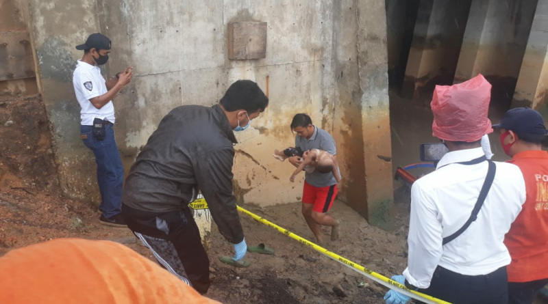 IMG_20200617_134614 Bocah 4 tahun yang diduga terbawa arus di Sei Raya, Meral, Karimun ditemukan meninggal dunia, Rabu (17/6). (Foto: yra)