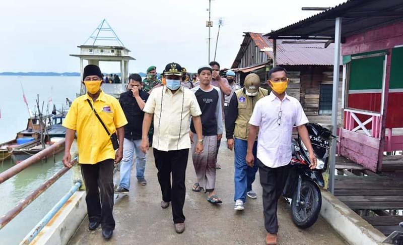 Rangkaian Kunjungan Kerja Bupati Karimun ke Moro. (foto: Dok. Humas Pemkab Karimun)