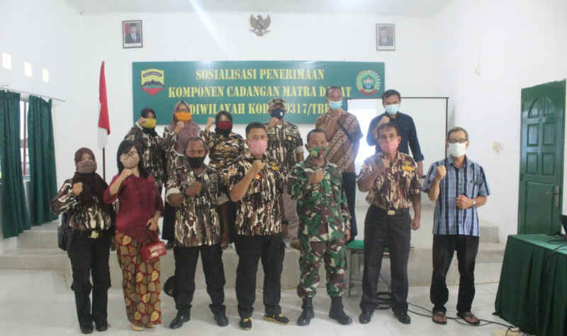 Kodim Karimun sosialisasi rekrutmen Komcad Matra Darat, berikut syaratnya. (Foto: yra)