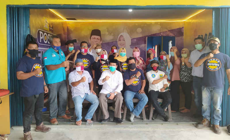 Posko Tim Relawan Ansar-Marlin di Karimun mulai berdiri. (Foto: yra)