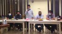 Gubernur Kepri Isdianto menggelar silaturahmi dalam kunjungannya ke Karimun. Soal Pos Lintas Batas, Isdianto: kita sudah action ke pusat. (foto: har)