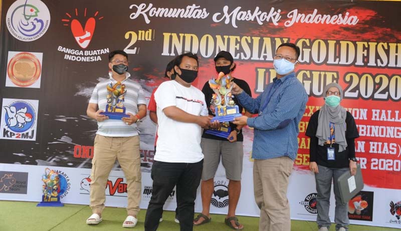 Kontes ikan mas koki yang digelar Komunitas Mas Koki Indonesia. (foto: isimewa)