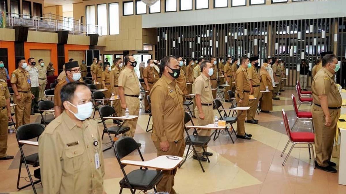 Seleksi Jabatan Tinggi Pratama Kompetensi Bidang di lingkungan Pemkab Inhil. (foto: Dok. Humas Pemkab Inhil)