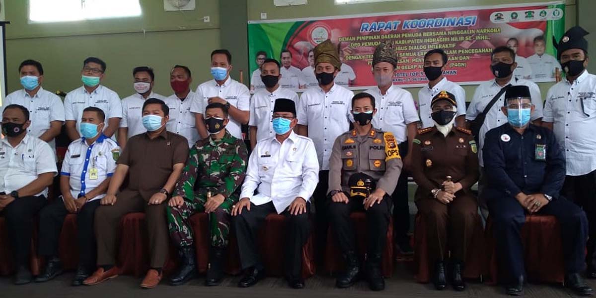 Rakor Pemuda BNN dorong terbentuknya BNNK di Inhil. (foto: abd)