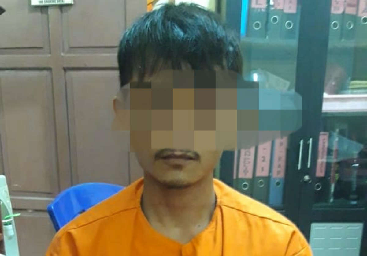 IMG-20201030-WA006920201030 HR (24 tahun) setelah diamankan polisi. (foto: istimewa)