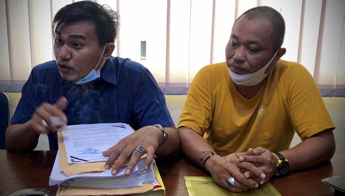 Said Fachreza (kanan) didampingi kuasa hukumnya Edwar Kelvin, R, SH, MH. (foto: istimewa(