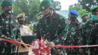 Pangdam I/Bukit Barisan Mayor Jenderal TNI Irwansyah meresmikan bangunan Denpal I/5 Tanjungpinang Korem 033/WP. (foto: Penrem 033/WP)