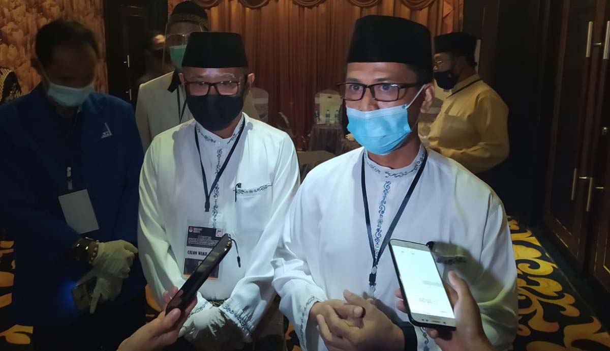 Pasangan calon nomor urut 2 Iskandarsyah-Anwar. (foto: yra)