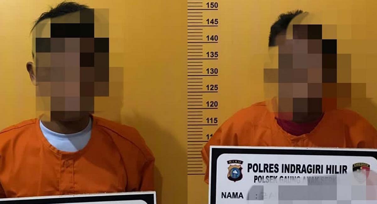 Dua tersangka pelaku curanmor diciduk polisi usai memposting motor hasil curiannya di Forum Jual Beli di media sosial facebook. (foto: istimewa)