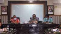 Pemkot Medan bahas kemunkinan dibukanya bioskop di tengah pandemi COVID-19. (foto: ronald)