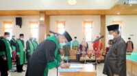 Bupati Inhil lantik dewan hakim MTQ Bupati Inhil melantik Dewan Hakim MTQ ke-60 tingkat Kabupaten Inhil, Minggu (13/12/2020). (foto: Humas Prokopim Pemkab Inhil)