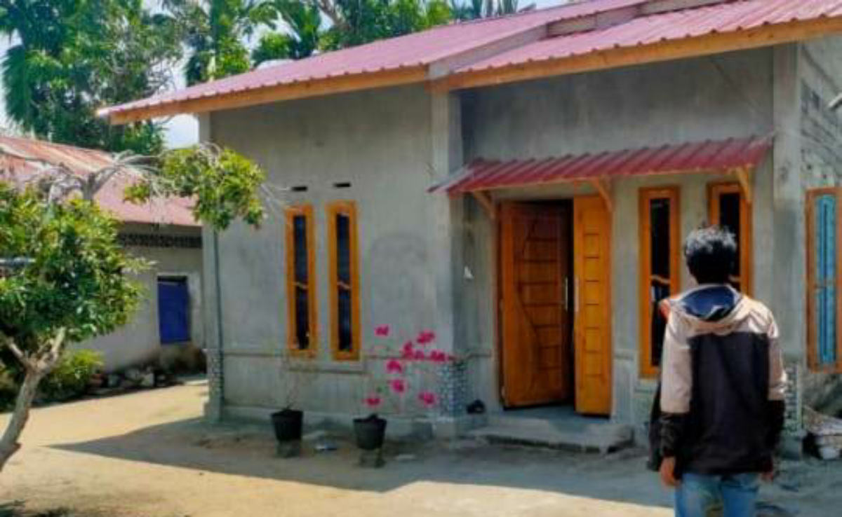 Salah satu rumah di Kelurahan Sawang, Kundur Barat yang direhab lewat Program BSPS pada 2020. (foto: istimewa)