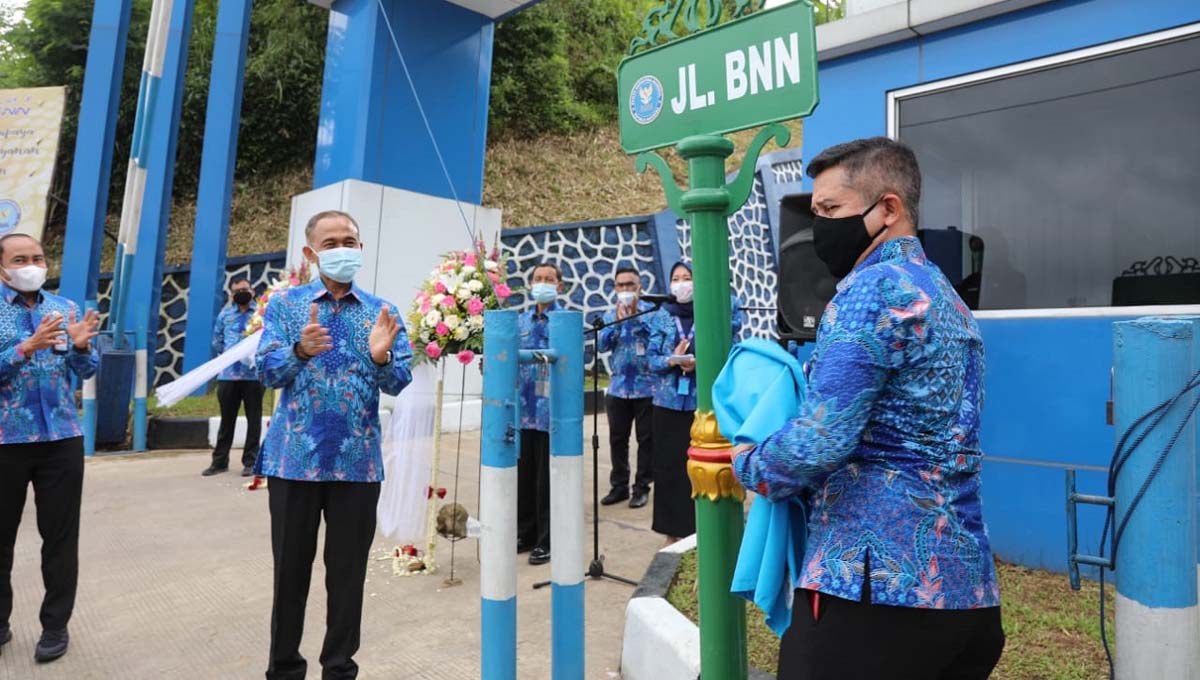 Peresmian Jalan BNN Kepala BNN meresmikan Jalan BNN. (foto: Humas BNN)
