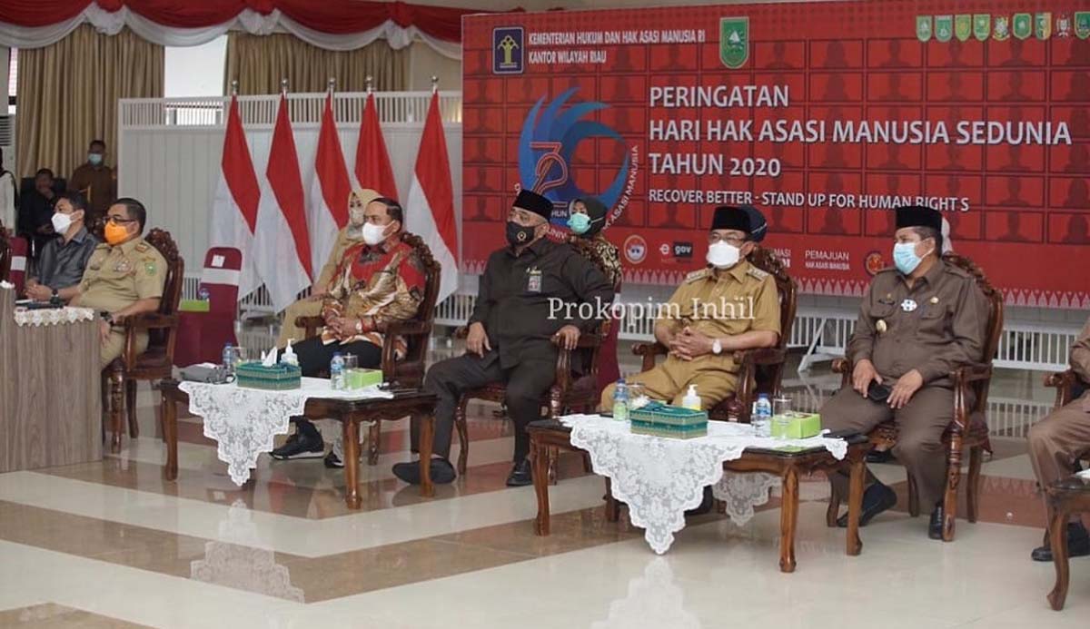 Peringatan Hari Hak Asasi Manusia (HAM) tingkat Provinsi Riau. (foto: Prokopim Setda Inhil)