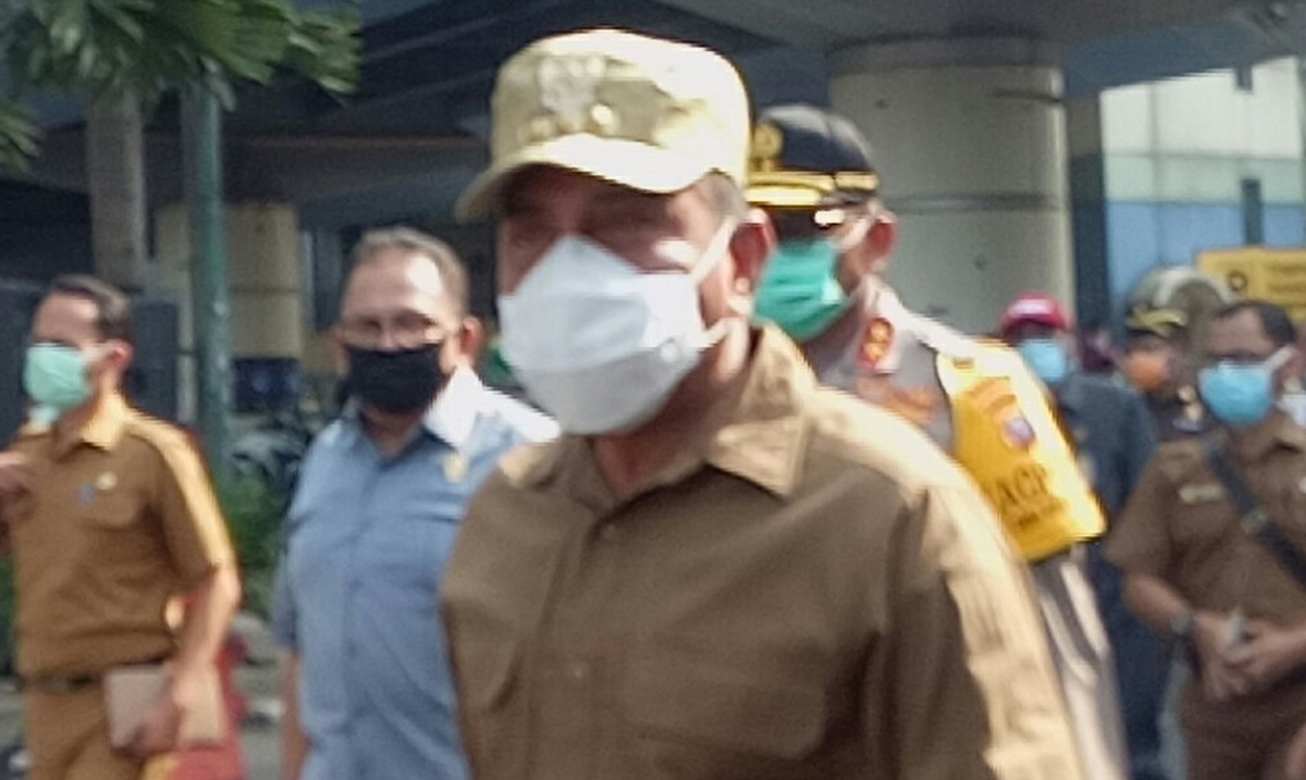 Gubernur Sumut Edy Rahmayadi. Provinsi Sumatera Utara belajar tatap muka. (foto: ronald)