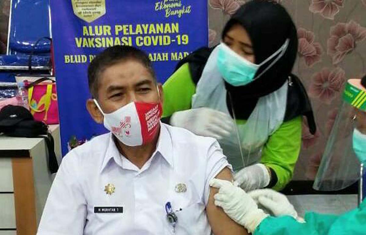 Kepala Bappeda Inhil Vaksinasi COVID-19