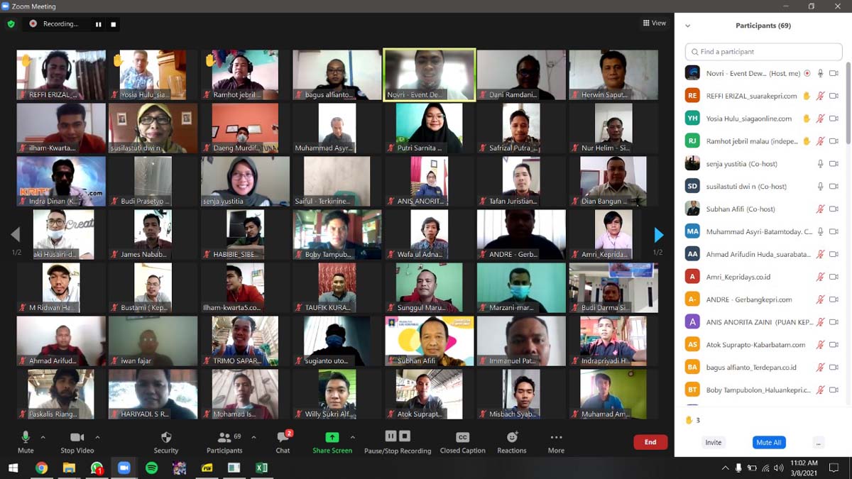 Pra-UKW UPN Veteran Yogyakarta Pra-UKW bagi peserta Uji Kompetensi Wartawan (UKW) yang digelar Dewan Pers melalui Lembaga Penguji UPN Veteran Yogyakarta.