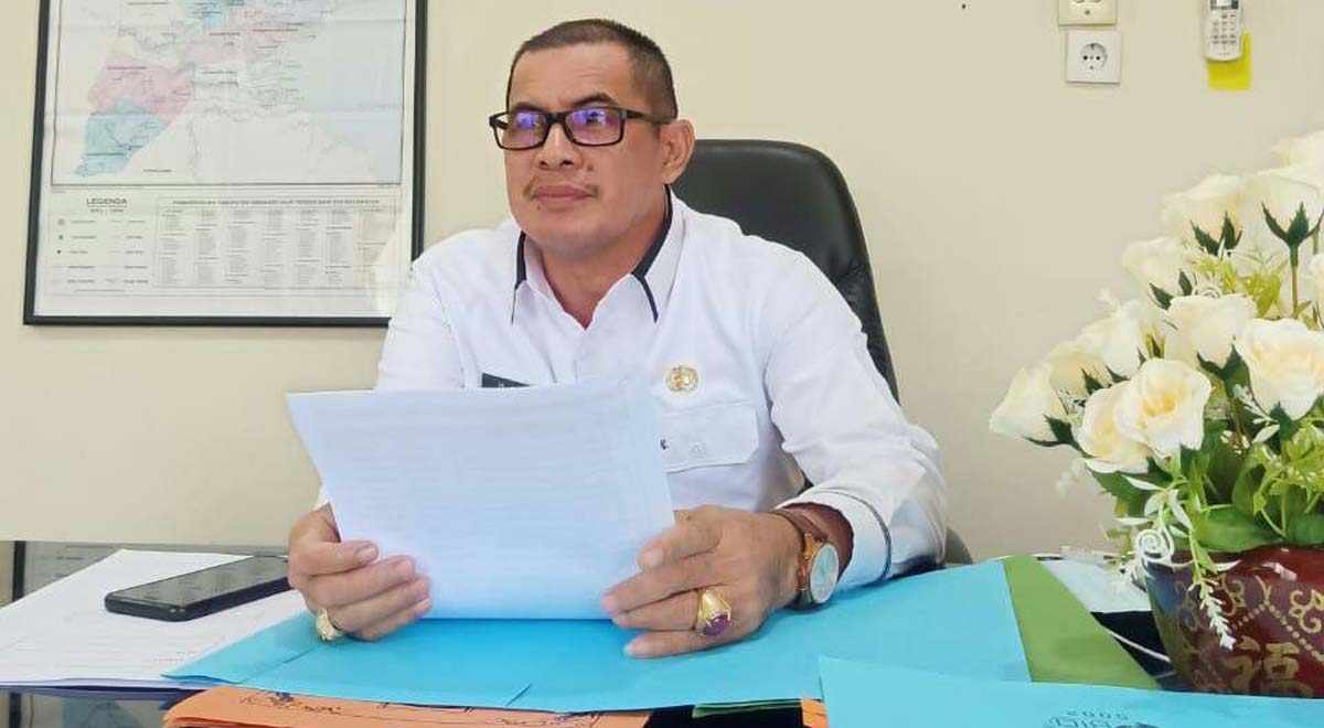 Rumah singgah masyarakat miskin inhil Kepala Dinas Sosial Inhil HM Arifin (foto: abdullah)