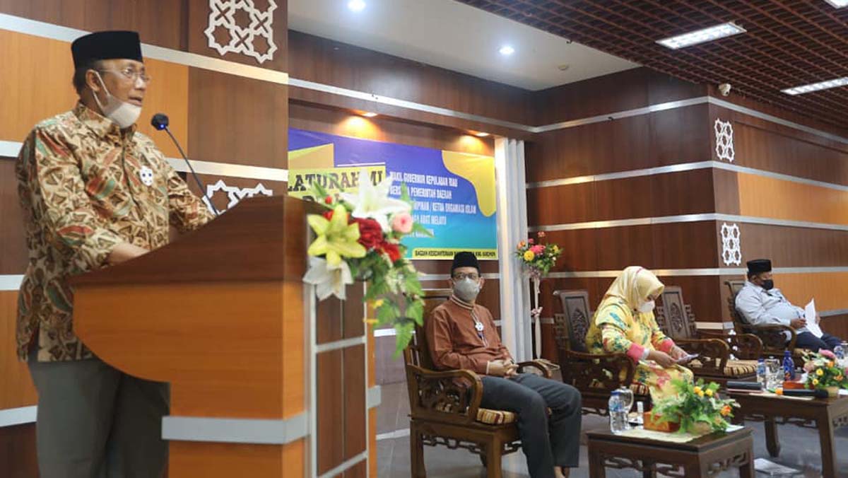 Wakil Bupati Karimun Anwar Hasyim memberikan sambutan (foto: dok. Humas Pemkab Karimun)