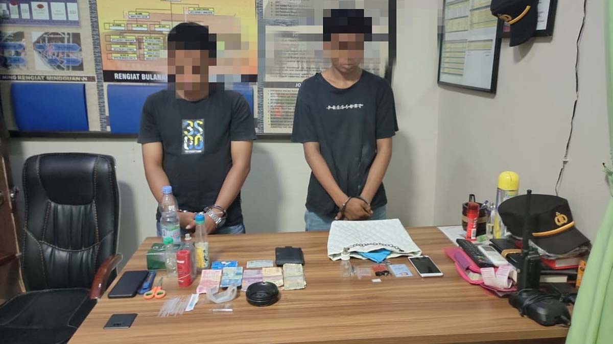 Jambikan handphone demi sabu-sabu, pemuda di Tembilahan mendekam di balik jeruji besi.