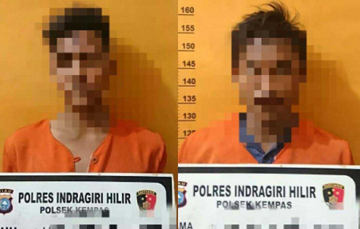 Dua pemuda tersangka pencuri gas di Kempas ditangkap polisi.