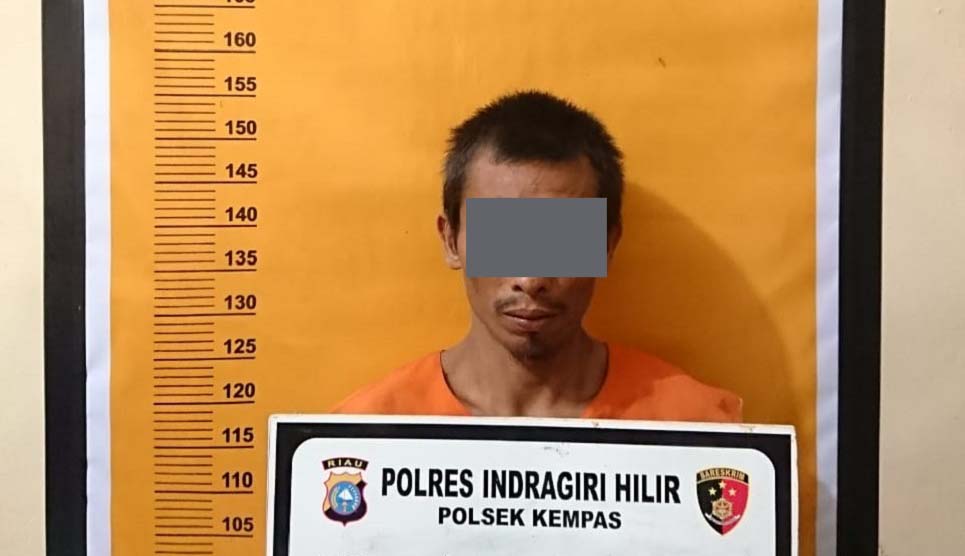 tersangka penganiayaan di Inhil