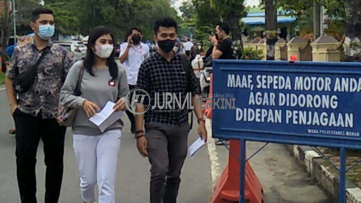 Korban investasi bodong datangi Polrestabes Medan, Senin (31/5/2021).