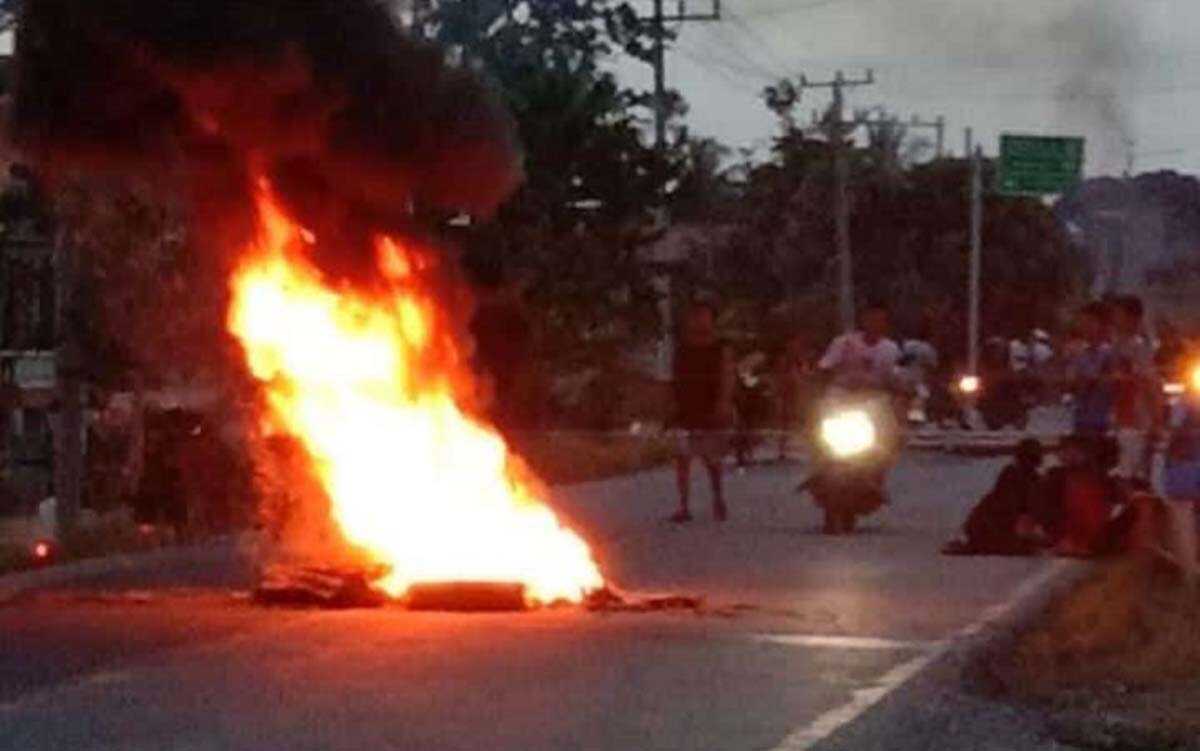 Musi rawas blokade jalan lintas sumatera