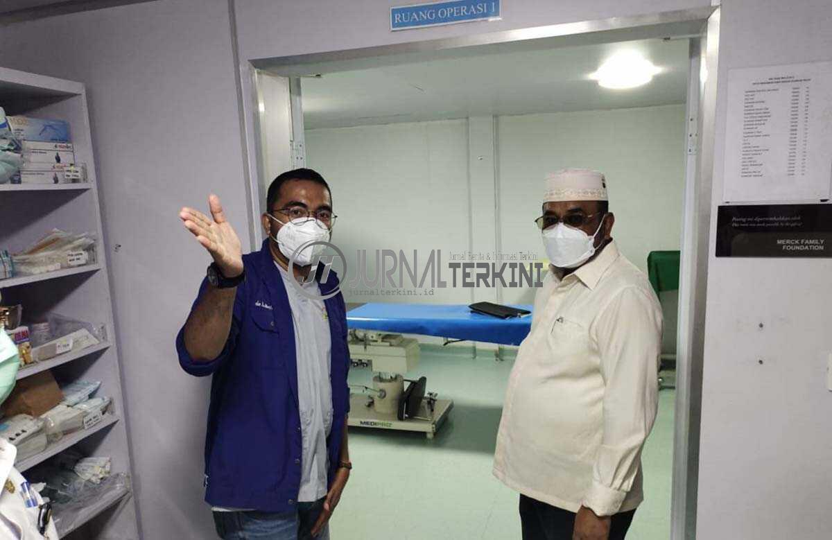 Bupati Karimun Aunur Rafiq meninjau RSA Nusa Waluya 2 (foto: yra)