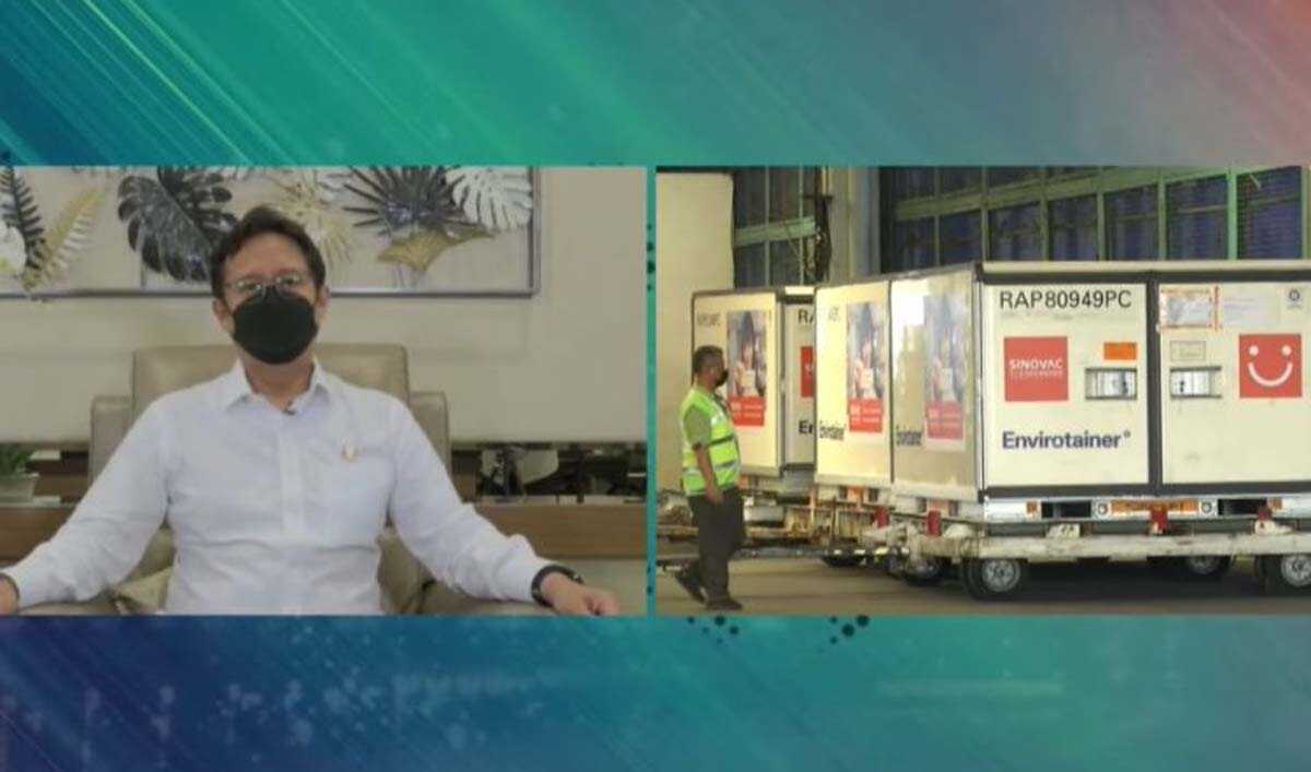 bahan baku sinovac tiba di indonesia