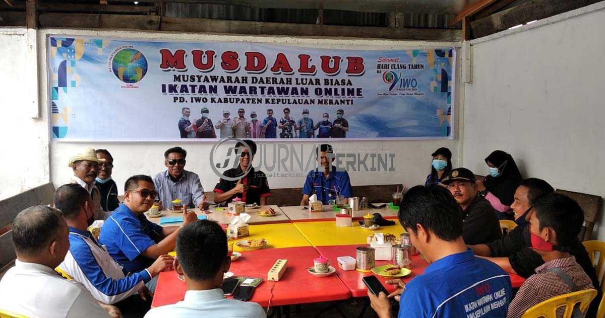 PD IWO Kabupaten Kepulauan Meranti menggelar musyawarah daerah luar biasa (musdalub) untuk memilih ketua baru. (foto: burhan)