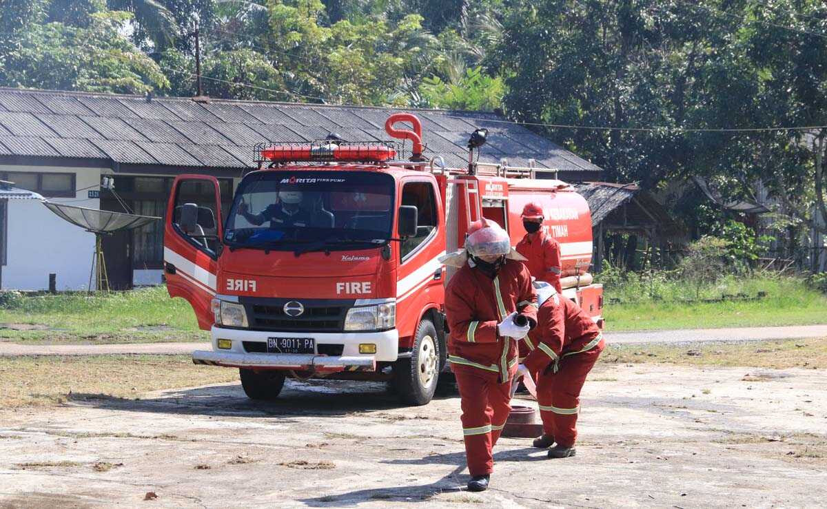 latihan penanggulanga kebakaran timah karimun