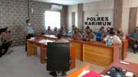 Polres Karimun menggelar rapat persiapan pelaksanaan Operasi Bina Waspada Seligi 2020.