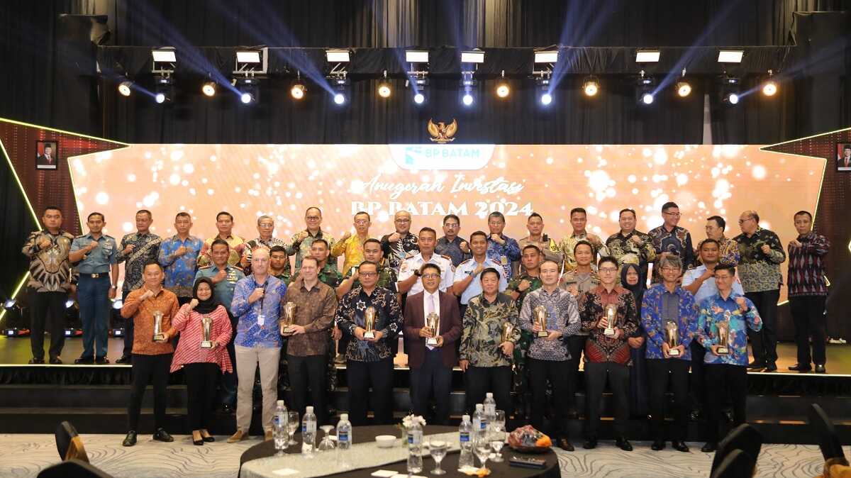 Badan Pengusahaan Batam (BP Batam) melalui Biro Humas, Promosi, dan Protokol menggelar Anugerah Investasi 2024 pada Selasa (22/10/2024) di Radisson Golf and Convention Center Batam. (foto: humas bp batam)