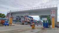 Jembatan Penyeberangan Orang (JPO) yang dibangun di Jl A Yani, Tanjung Balai Karimun depan Kantor Imigrasi. (foto: yra)