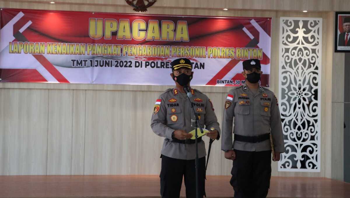 naik pangkat Polres Bintan 1