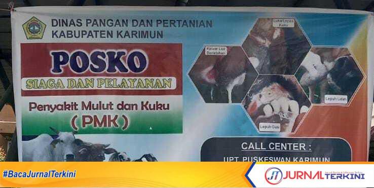 Posko PMK Dinas Pertanian Karimun Foto Siaga dan Pelayanan PMK Karimun.