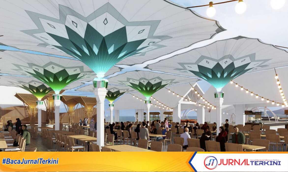 Maket pusat kuliner yang akan dibangun di Coastal Area.