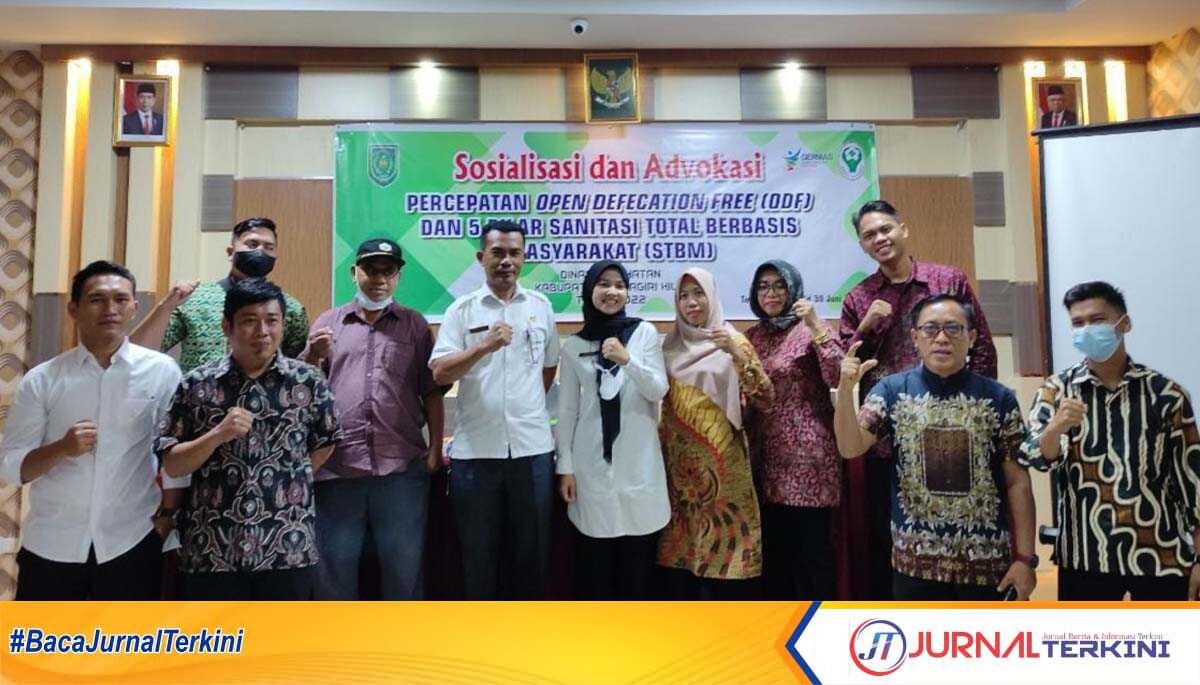 Dinkes Inhil Gelar Sosialisasi Advokasi Percepatan ODF dan 5 Pilar STBM. (foto: jurnal/abdullah)