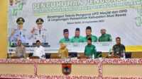 bupati kukuhkan upz musi rawas-1 Bupati Musi Rawas Hj Ratna Machmud mengukuhkan pengurus UPZ Baznas dan bimtek pengurus UPZ, Selasa (20/9/2022). (foto: abk)