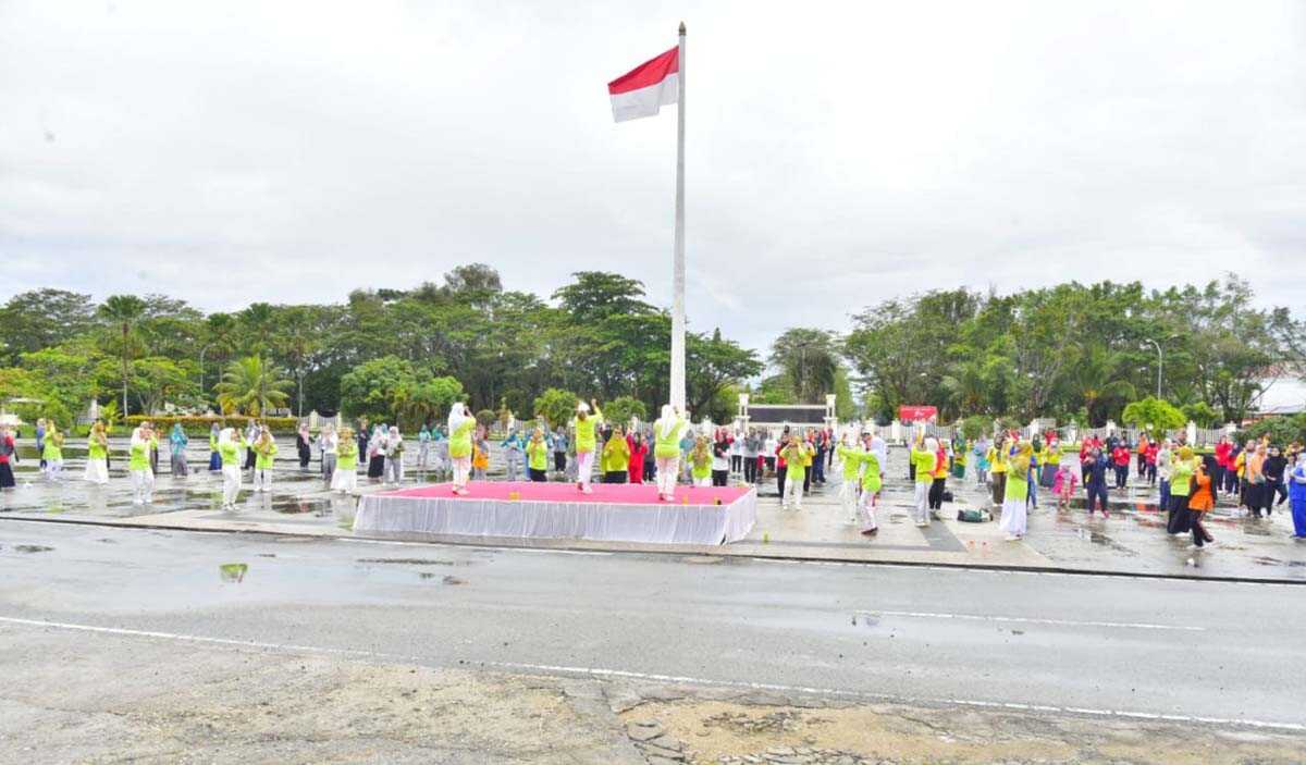 Acara pencanangan Gerakan Indragiri Hilir Melawan Osteoporosis, Kamis (22/9/2022). (foto: istimewa)