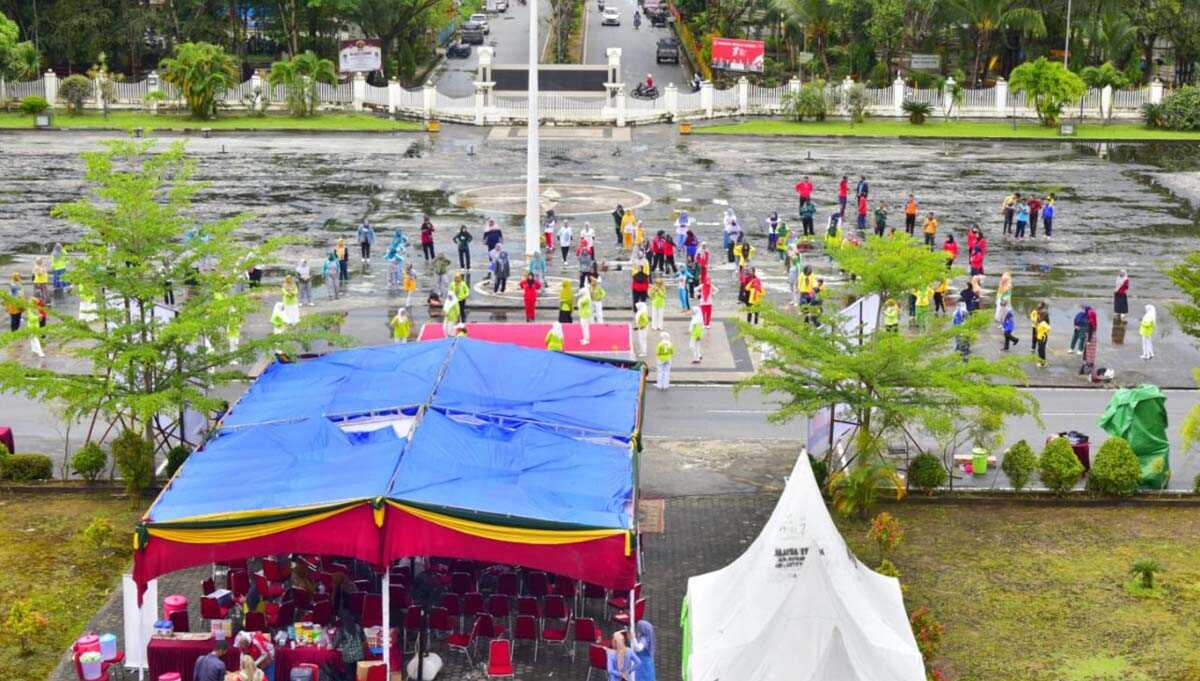 Acara pencanangan Gerakan Indragiri Hilir Melawan Osteoporosis, Kamis (22/9/2022). (foto: istimewa)