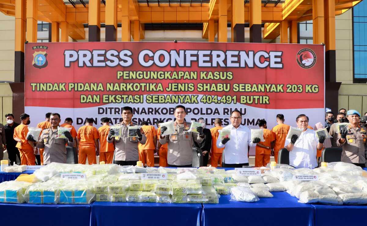 polda Riau ungkap kasus narkoba2