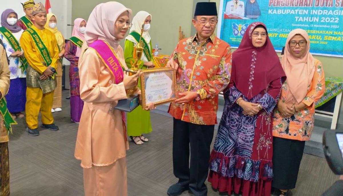 Pengukuhan Duta Stunting Inhil 2022. (foto: istimewa)