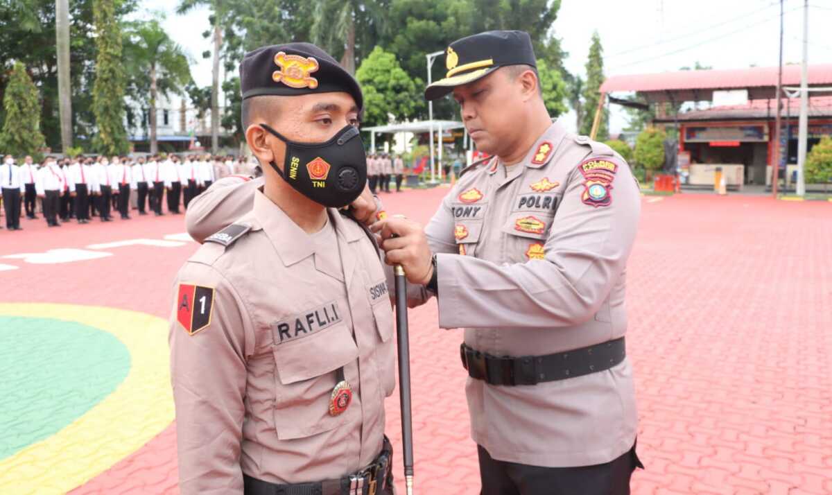latja Siswa SPN Polda Kepri di Karimun